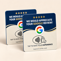 Two Tap Star navy premium cards, the 2-card pack